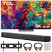 TCL 65" 8K Mini-LED UHD QLED HDR Smart Roku TV w/ Deco Home 60W Soundbar Bundle