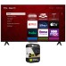 TCL 43" Class 4-Series 4K UHD HDR Smart Roku TV with 2 Year Extended Warranty